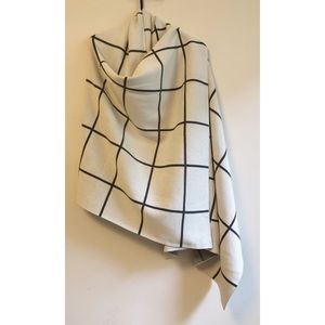 Eileen Fisher Grid Scarf/Serape